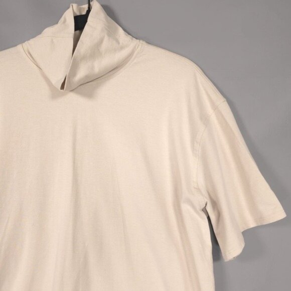 Lululemon Relaxed Fit LINEN Blend Turtleneck Top Size 8 Natural Ivory W3FZES - Picture 9 of 10